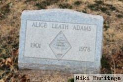 Mary Alice "alice" Leath Adams