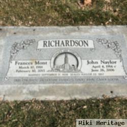 Frances "fran" Mont Richardson