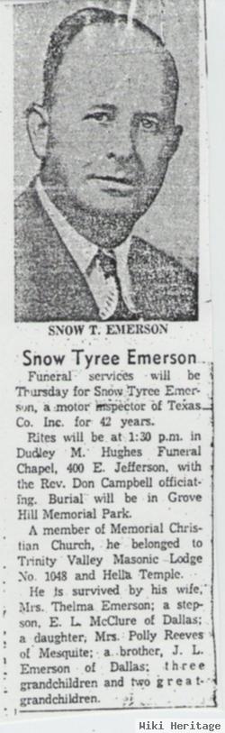 Snow Tyree Emerson