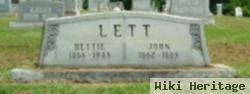 Jonathan Alexander "john" Lett