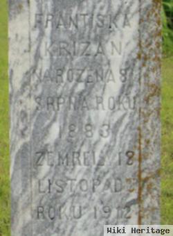 Frantiska "fannie" Stephan Krizan