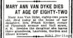 Mary Ann Harriskey Van Dyke