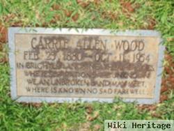 Carrie Sabra Allen Wood