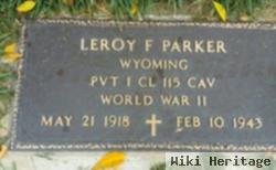 Pfc Leroy F. Parker