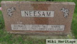 John William "jack" Neesam, Sr