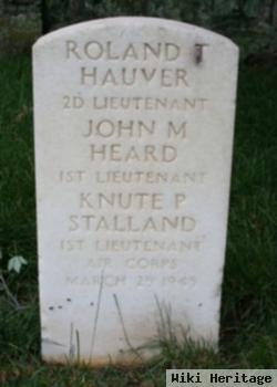 2Lt Roland T "bo" Hauver