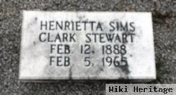 Henrietta Sims Clark Stewart