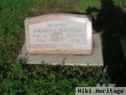 Barbara E, Marshall