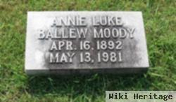 Annie Luke Ballew Moody