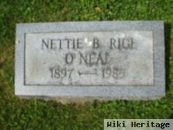 Nettie B Rice O'neal