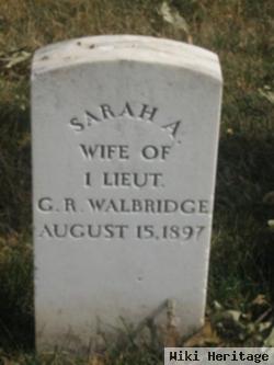 Sarah A Walbridge