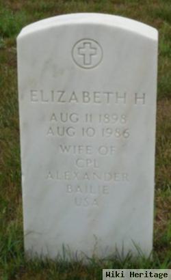 Elizabeth H Bailie