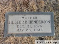 Hester B Galbreath Henderson