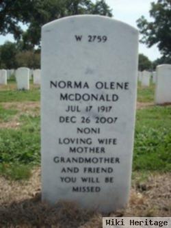 Norma Olene "noni" Ratliff Mcdonald