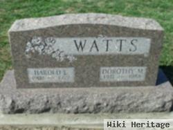 Harold E Watts