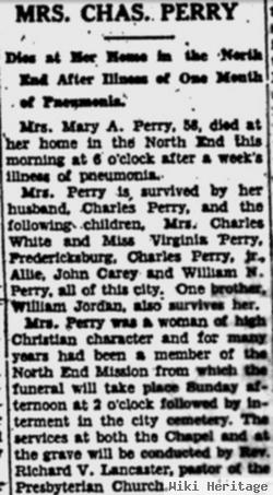 Mary Ann Jordan Perry