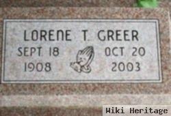 Lorene T Greer