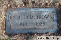 Esther M. Buttke Brown