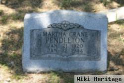 Martha Crane Pendleton