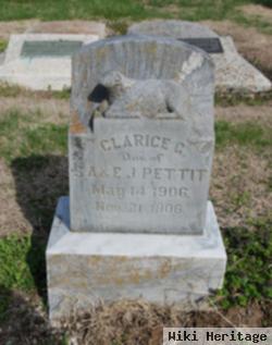 Clarice G Pettit