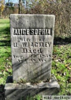 Alice Sophia Hopkins Ackley