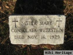 Sr Mary Consolata Wetzstein