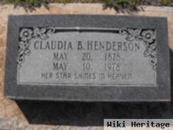 Claudia B Henderson