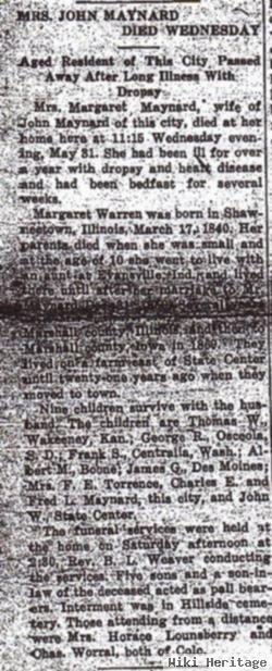 Margaret Warren Maynard