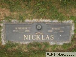 Harry Wesley "wes" Nicklas, Jr