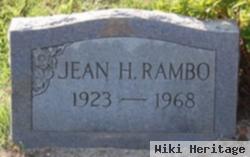 Jean H Rambo