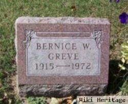 Bernice W Greve