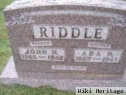 Mrs Ada "addie" N. Nixon Riddle