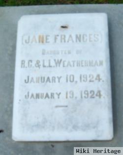 Jane Frances Weatherman