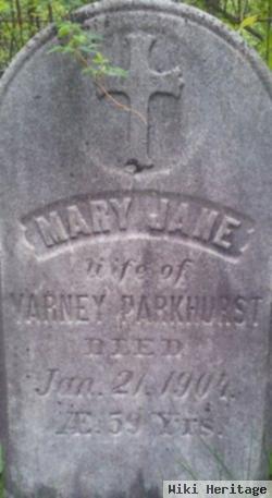 Mary Jane Varley Parkhurst