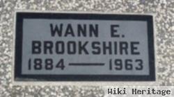 Wann E Brookshire