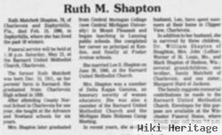 Ruth Matchett Shapton