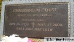 Christine M Foust