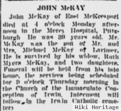 John A Mckay