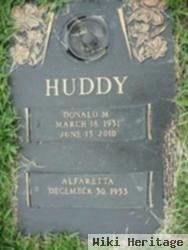 Donald M Huddy