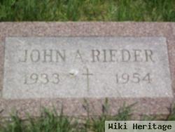 John A Rieder