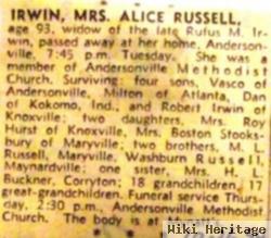 Barbara Alice Russell Irwin