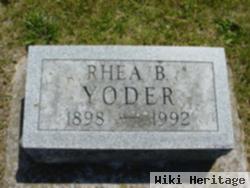 Rhea B Yoder