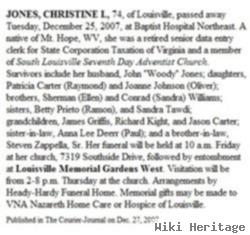 Christine I. Williams Jones