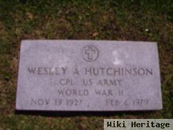 Wesley A Hutchinson