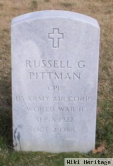Russell G Pittman