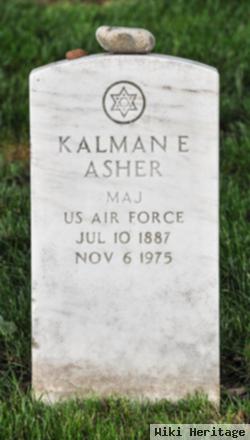 Maj Kalman E. Asher