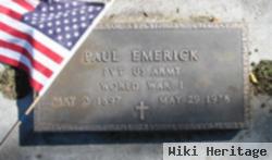 Pvt Paul Emerick