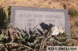 Mary Ann Hayes