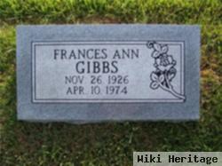 Frances Ann Milam Gibbs