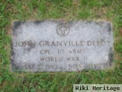 John Granville Depoy